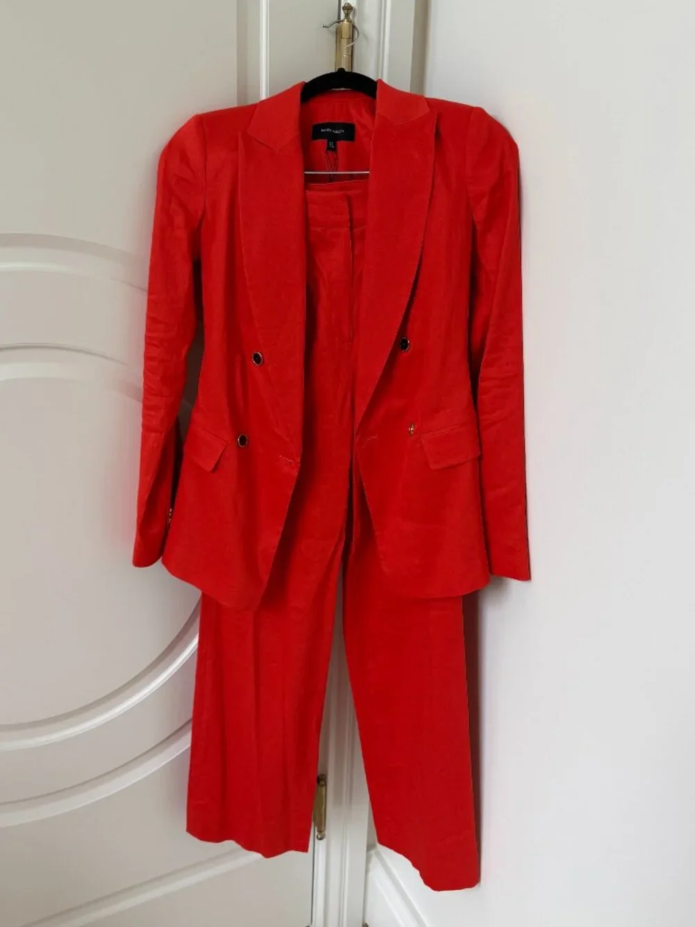 NWT Karen Millen Italian Premium Stretch Linen Blazer and Trousers - Picture 4 of 11